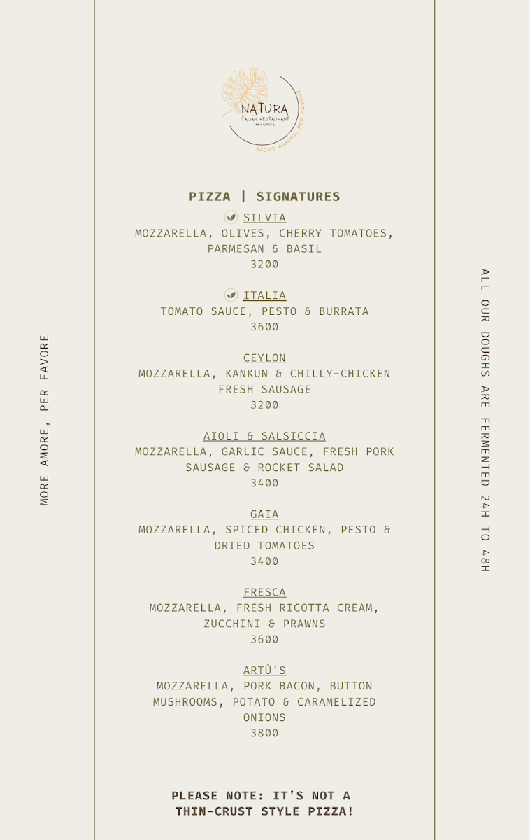 Menu Natura Italian Restaurant-4