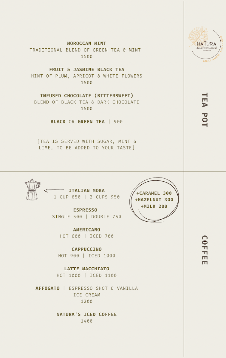 Menu Natura Italian Restaurant-8